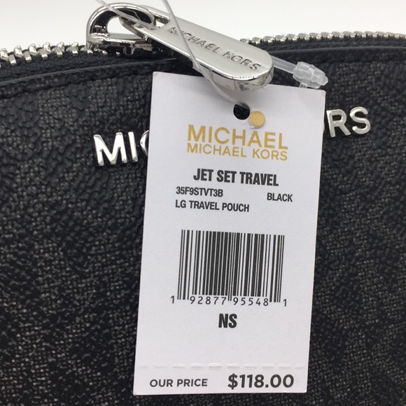 Michael Kors Jet Set Travel LG Travel Pouch Black - Picture 8 of 8